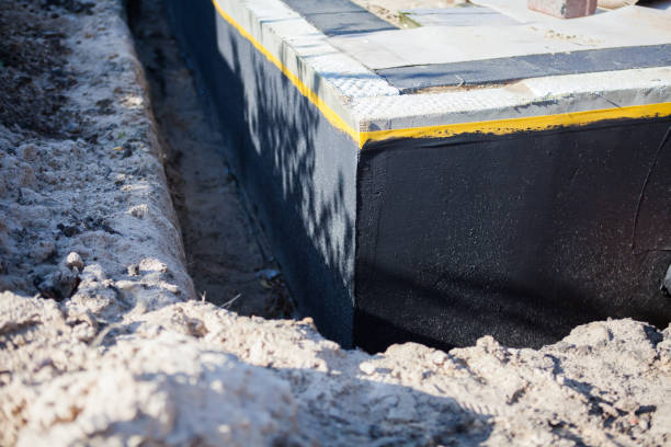 Residential Waterproofing installation at a Gwynneville, IN home by SJ Waterproofing Pros